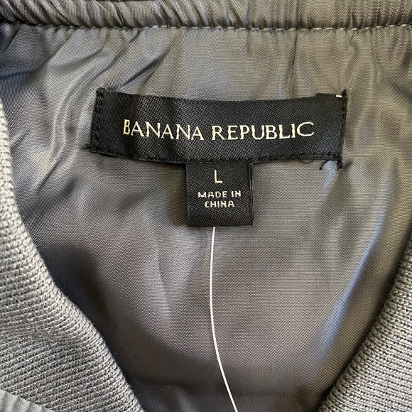 Banana Republic Men’s Bomber Jacket, Gray, Large NWT - Picture 11 of 16